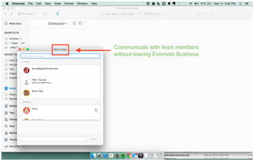 Evernote communicate Evernote communicate