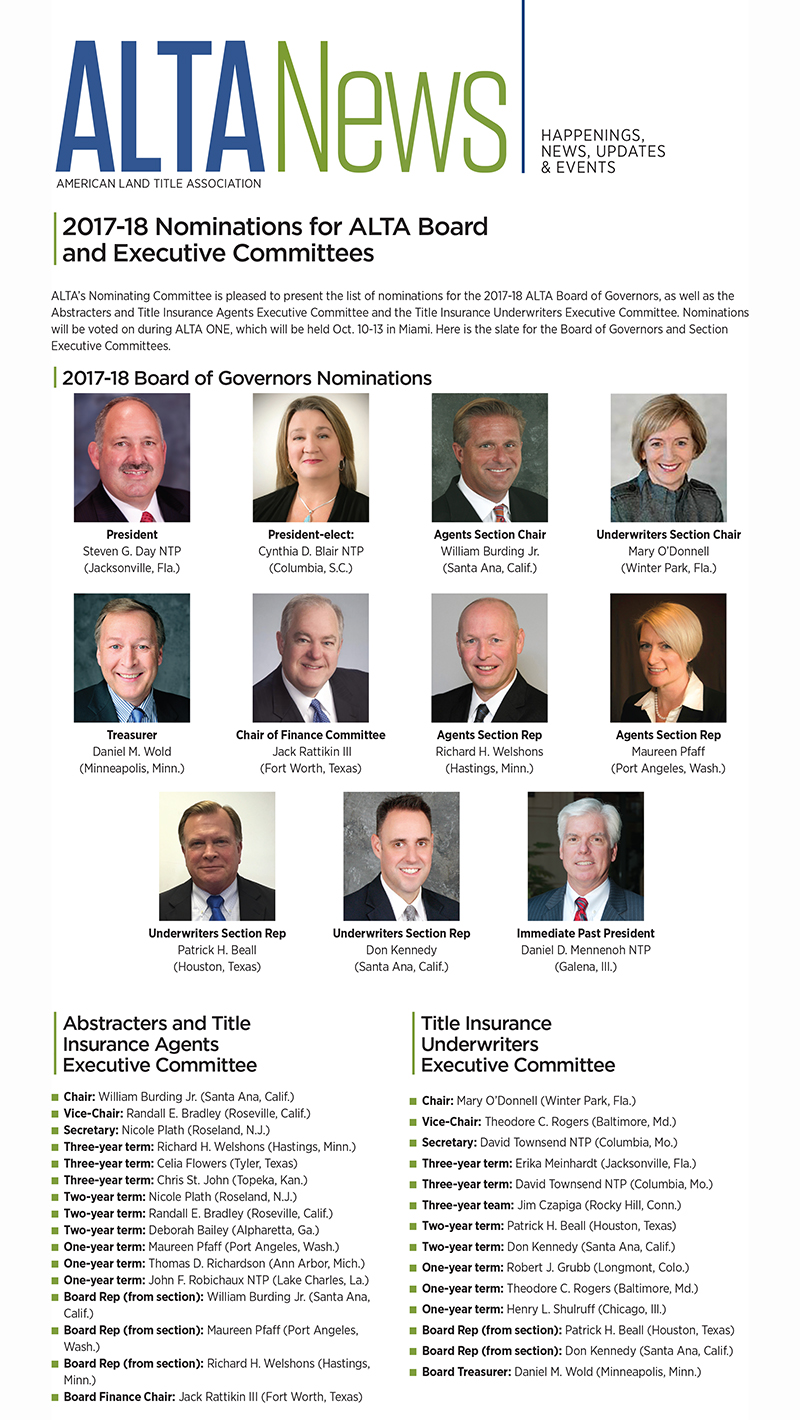 2017-18 ALTA nominations