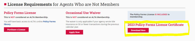 Policy forms cert Policy forms cert